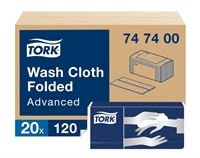 Tork advanced vaskeklud no.747400, 4-lags, 25 x 19cm, 120 pr. pakke